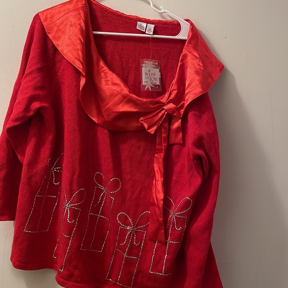 Wish joy red sweater size 2X - Picture 5 of 6
